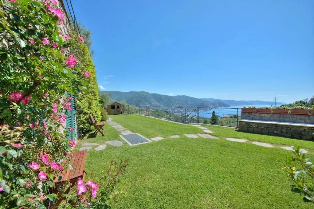 Villa Costa Dei Gelsomini - Sea View, Private Pool Rapallo