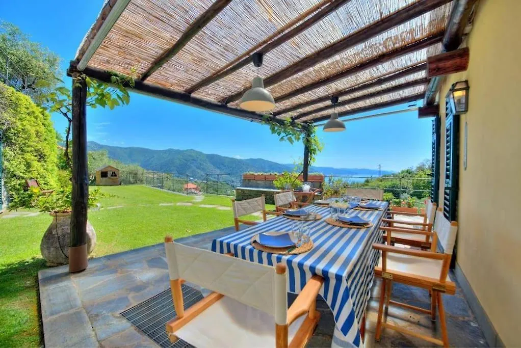 Villa Costa Dei Gelsomini - Sea View, Private Pool Rapallo