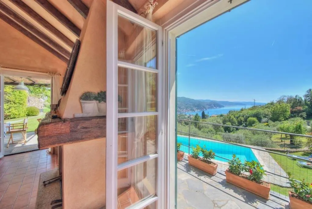 Villa Costa Dei Gelsomini - Sea View, Private Pool Rapallo