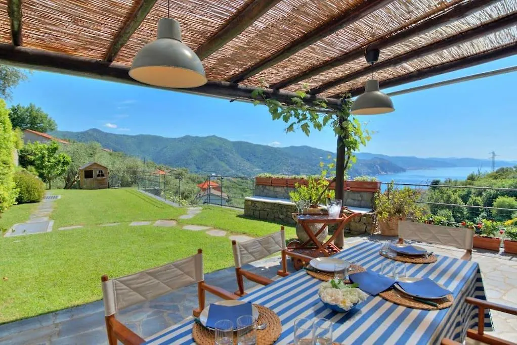 Villa Costa Dei Gelsomini - Sea View, Private Pool Rapallo