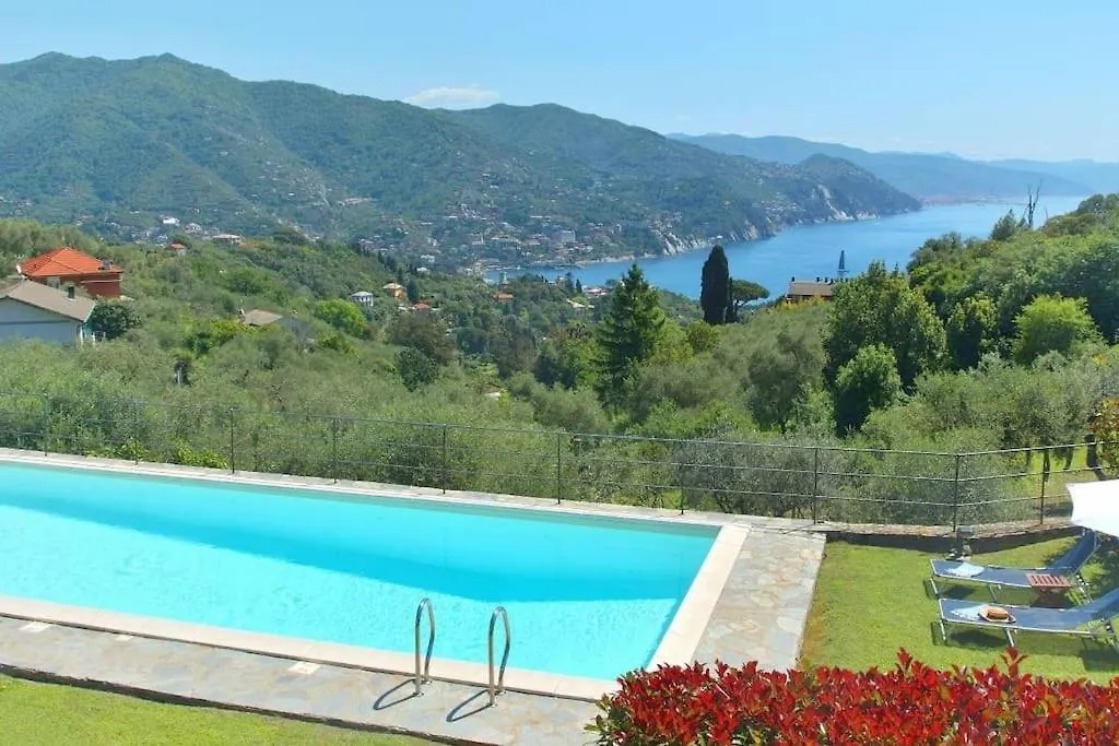 Villa Costa Dei Gelsomini - Sea View, Private Pool Rapallo